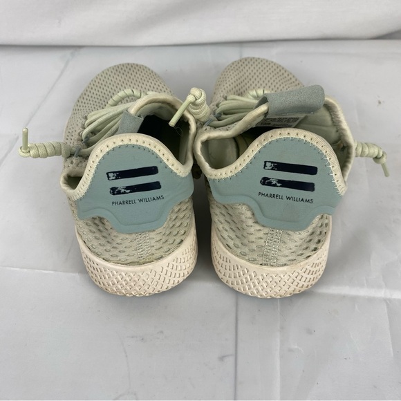 Adidas x Pharrell Williams Hu Knit Sneakers Beige Green US 5 EU 37 - Picture 2 of 11